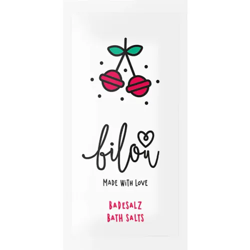 Соль для ванны «вишня» Bilou Bath Salts Cherry Pops, 80 г.