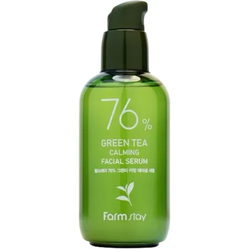Сироватка для обличчя FarmStay 76 Green Tea Calming Facial Serum з екстрактом зеленого чаю, 100 мл.