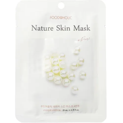 Тканинна маска для обличчя Food A Holic Nature Skin Mask Pearl з екстрактом перлів, 23 г.