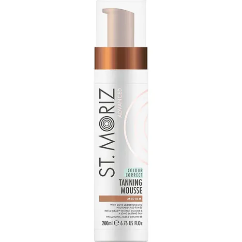 Автобронзант-мусс для тела «cредний» St.Moriz Advanced Colour Correct Mousse Medium, 200 мл.