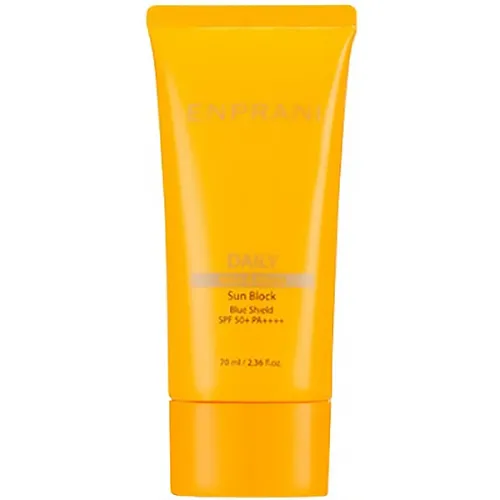 Сонцезахисний зволожуючий крем для обличчя та тіла Enprani Daily Mild & Moist Sun Block Blue Shield SPF 50+ PA++++, 120 мл.