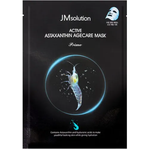 Антиоксидантная тканевая маска для лица JMsolution Active Astaxantine Agecare Mask с астаксантином, 30 мл.