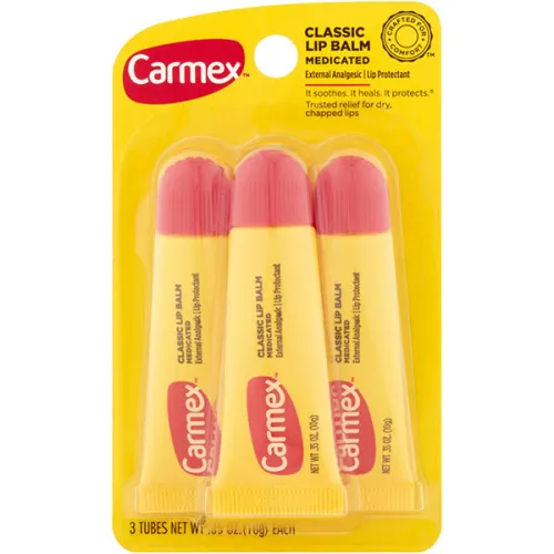 Набір бальзамів для губ Carmex Classic Lip Balm Medicated, 3 шт. х 10 г.