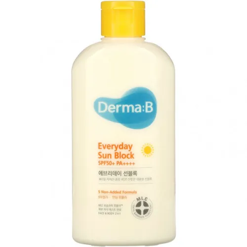 Сонцезахисний крем для тіла Derma-B Everyday Sun Block SPF50+ PA++++, 200 мл.
