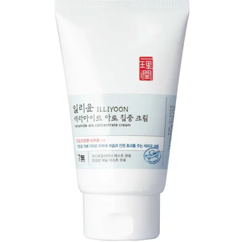 Захисний ато-крем для сухої та атопічної шкіри обличчя Illiyoon Ceramide Ato Concentrate Cream з керамідами, 200 мл.