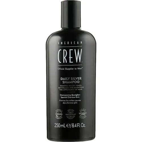 Шампунь для сивого волосся American Crew Daily Silver Shampoo, 250 мл.