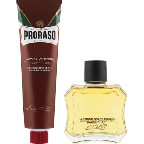 Набір для гоління жорсткої щетини Proraso Duo Pack Tube + Lotion Coarse Beards