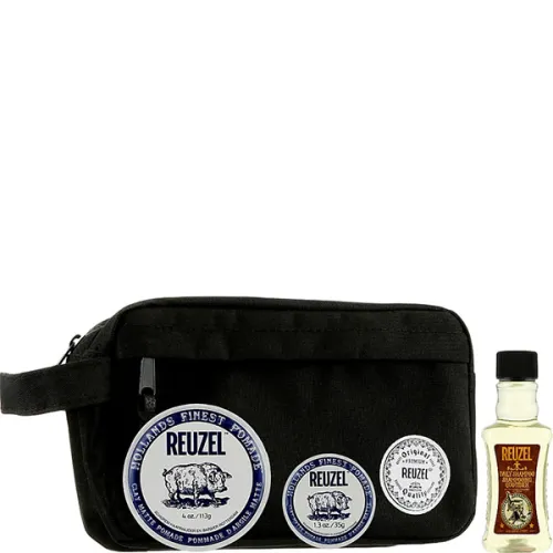 Набір для волосся Reuzel Clay Holiday Travel Bag