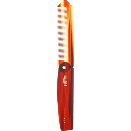 Складаний гребінець для волосся Uppercut Deluxe CT7 Tortoise Flip Comb