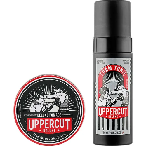 Набір для волосся Uppercut Deluxe Pomade & Foam Tonic Duo