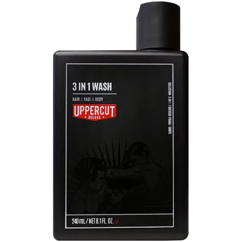 Засіб 3в1 для волосся, обличчя та тіла Uppercut Deluxe 3in1 Wash, 240 мл.