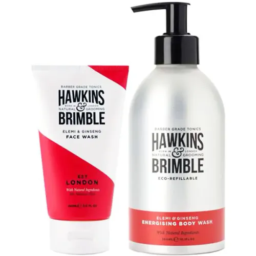 Набор для лица и тела Hawkins & Brimble Body Wash & Face Wash Gift Set, 300 мл. + 150 мл.