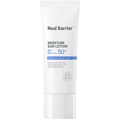 Солнцезащитный лосьон для лица Real Barrier Moisture Sun Lotion SPF50+ PA++++, 40 мл.