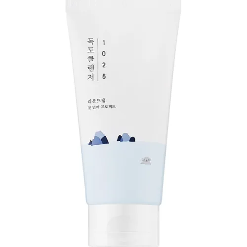 М’яка пінка для вмивання Round Lab 1025 Dokdo Cleanser з морською водою, 150 мл.