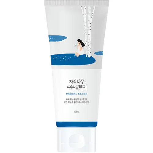 Гель для очищения кожи лица Round Lab Birch Juice Moisturizing Cleanser с березовым соком, 150 мл.