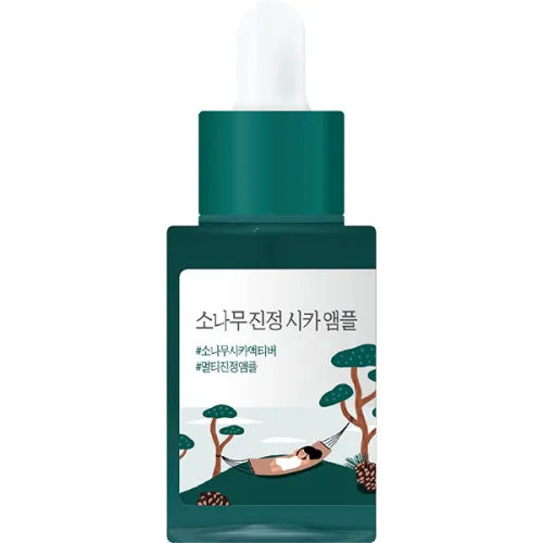 Заспокійлива сироватка для обличчя Round Lab Pine Calming Cica Ampoule з екстрактом голок сосни, 30 мл.