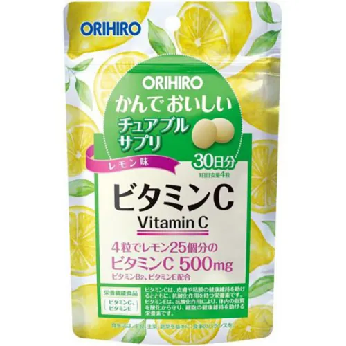 Жевательный витамин С Orihiro Vitamin C 500 mg