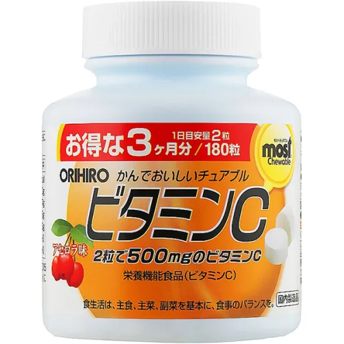 Жевательный витамин C «вишня» Orihiro Cherry Vitamin C