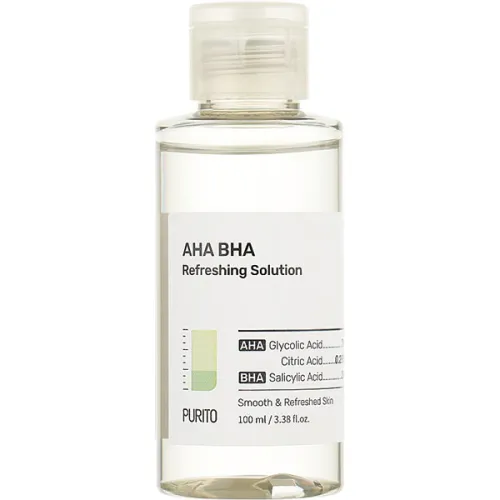 Освежающий тонер для лица Purito AHA BHA Refreshing Solution с кислотами, 100 мл.
