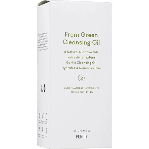 Гідрофільна очищуюча олія для обличчя Purito From Green Cleansing Oil, 200 мл. без уп. термін пр. до 09.26 - вигляд 2