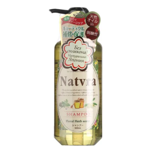 Шампунь для волосся Natvra Shampoo Floral Herb Scent з натуральних компонентів, 500 мл.
