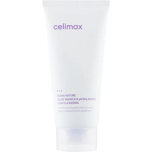 Деликатная пенка для умывания Celimax Derma Nature Relief Madecica pH Balancing Foam Cleansing, 150 мл.