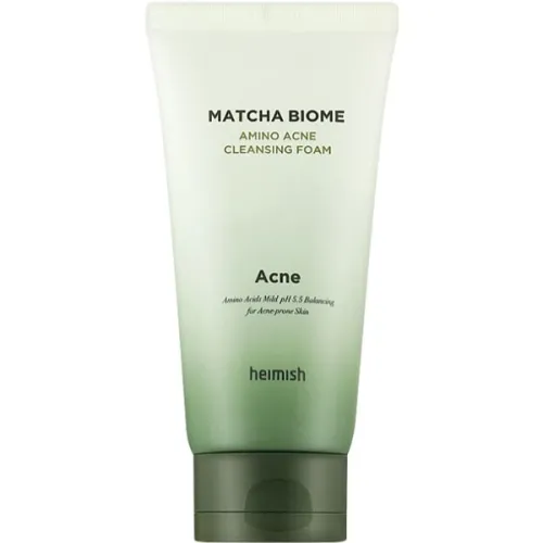 Нежная кремовая пенка для умывания против акне Heimish Matcha Biome Amino Acne Cleansing Foam, 150 мл.