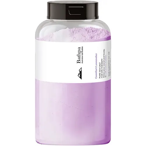 Пенящаяся соль для ванны «лаванда» Bathpa Australian Salt Bubble Comfort Lavender, 500 г.