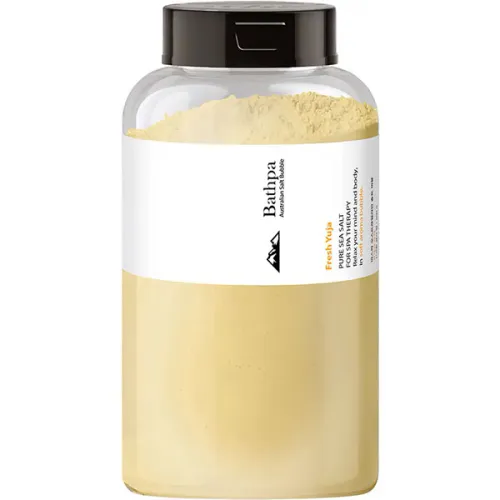Пенящаяся соль для ванны «чай юджа» Bathpa Australian Salt Bubble Fresh Yuja, 500 г.