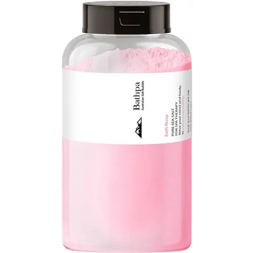 Пенящаяся соль для ванны «роза» Bathpa Australian Salt Bubble Soft Rosy, 300 г.