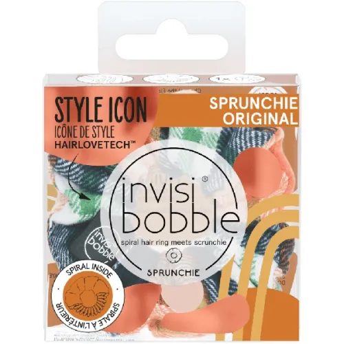 Резинка-браслет для волосся «закоханість» Invisibobble Sprunchie Fall In Love Channel The Flannel