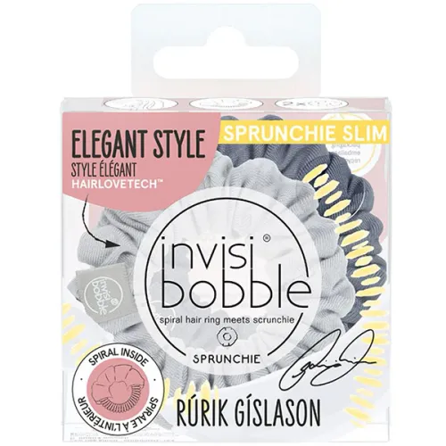 Набір резинок-браслетів для волосся Invisibobble Sprunchie Slim Rurik Gislason Feeling Greyt
