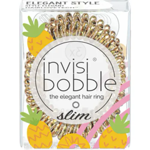 Резинка-браслет Invisibobble Slim Fruit Fiesta Squeeze The Day із збільшеною кількість завитків «фруктова фієста»