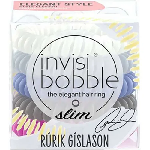 Резинка-браслет Invisibobble Slim Rurik Gislason No Place Like Reykjavik із збільшеною кількість завитків «Рейк’явік»
