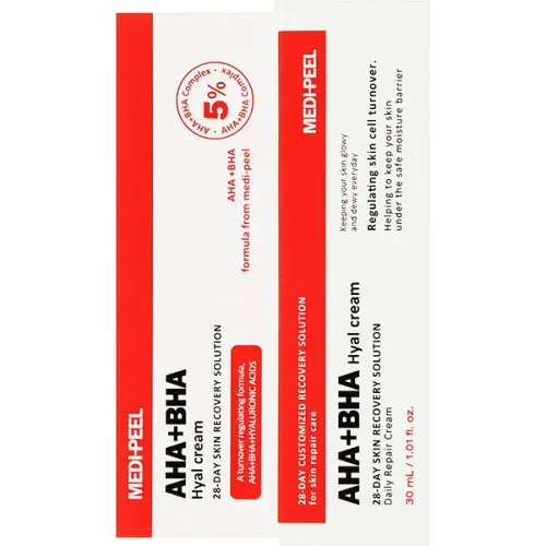 Відновлюючий пілінг-крем для обличчя Medi Peel AHA BHA Hyal Cream 28 Days, 30 мл. - вигляд 2