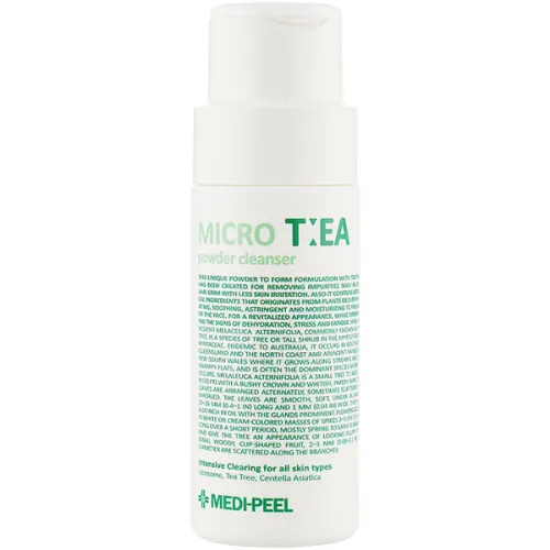 Ензимна пудра для вмивання Medi Peel Micro Tea Powder Cleanser з екстрактом чайного дерева, 70 г.