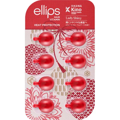 Вітаміни для волосся «цвітіння вишні» Ellips Hair Vitamin Lady Shiny With Cherry Blossom, 8 шт. х 1 мл.