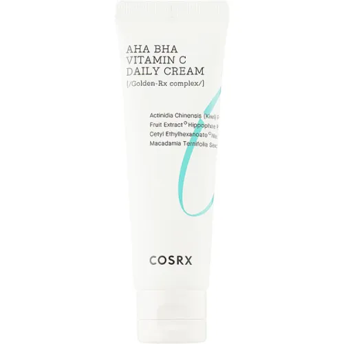 Відновлюючий крем для обличчя Cosrx Refresh AHA BHA Vitamin C Daily Cream з кислотами та вітаміном C, 50 мл.