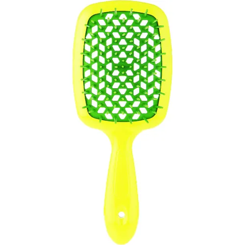 Щітка для волосся «жовта Janeke Superbrush The Original Yellow & Green 86SP226 GIV з зеленим»