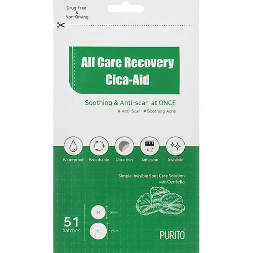 Патчи против прыщей Purito Wonder Releaf Centella Spot Patch - вид 2