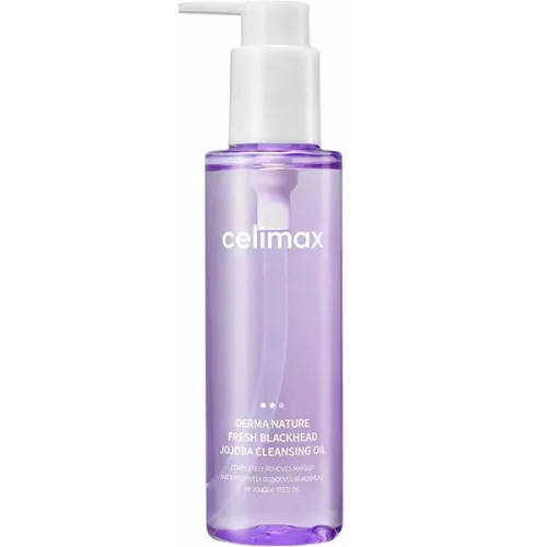 Гідрофільна олія для обличчя Celimax Derma Nature Fresh Blackhead Jojoba Cleansing Oil з олією насіння жожоба, 150 мл.