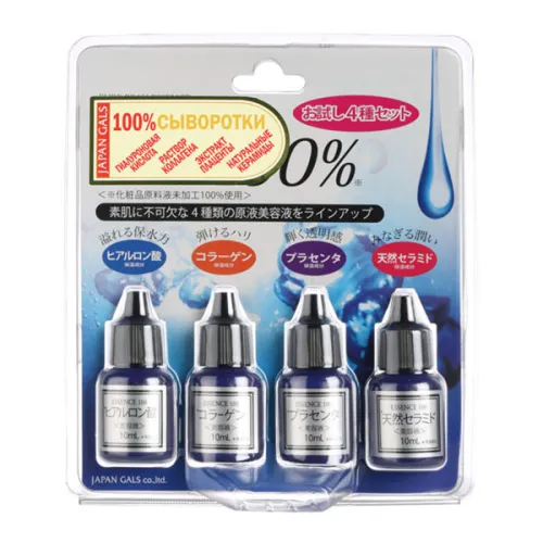 Набір сироваток для обличчя Japan Gals Pure Beau Essence Set of 4, 4 шт. х 10 мл.