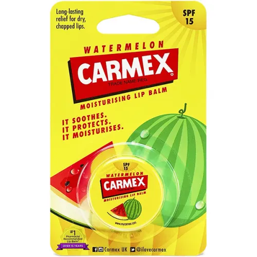 Бальзам для губ в тубе «арбуз» Carmex Moisturising Lip Balm Watermelon SPF15, 7.5 г.
