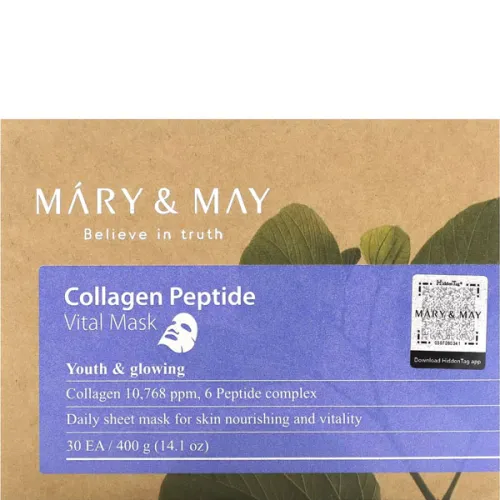 Тканинна маска для обличчя Mary & May Collagen Peptide Vital Mask - вигляд 2