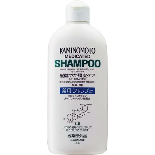 Лікувальний шампунь для зміцнення та росту волосся Kaminomoto Medicated Shampoo, 300 мл.