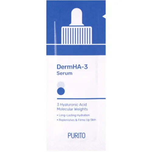 Зволожуюча сироватка для обличчя Purito DermHA-3 Serum з гіалуроновою кислотою, 1 мл.