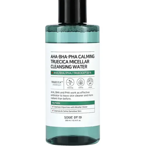 Міцелярна вода для проблемної шкіри обличчя Some By Mi AHA BHA PHA Calming Truecica Micellar Cleansing Water з трьома видами
