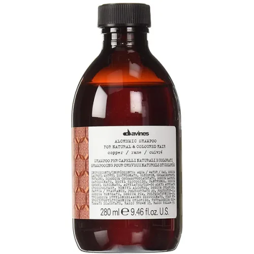 Шампунь для натуральных и окрашенных волос «медь» Davines Alchemic Shampoo For Natural And Coloured Hair Copper, 280 мл.