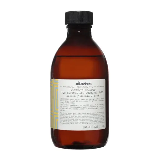 Шампунь для натуральных и окрашенных волос «золото» Davines Alchemic Shampoo For Natural And Coloured Hair Golden, 280 мл.
