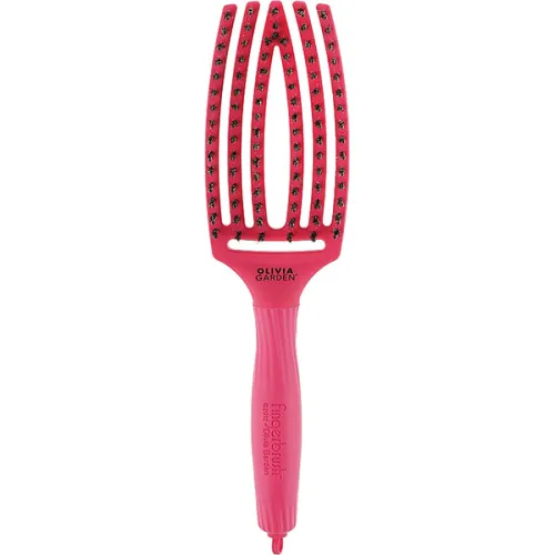 Комбінована щітка для волосся Olivia Garden Finger Brush Combo Medium Bright Pink